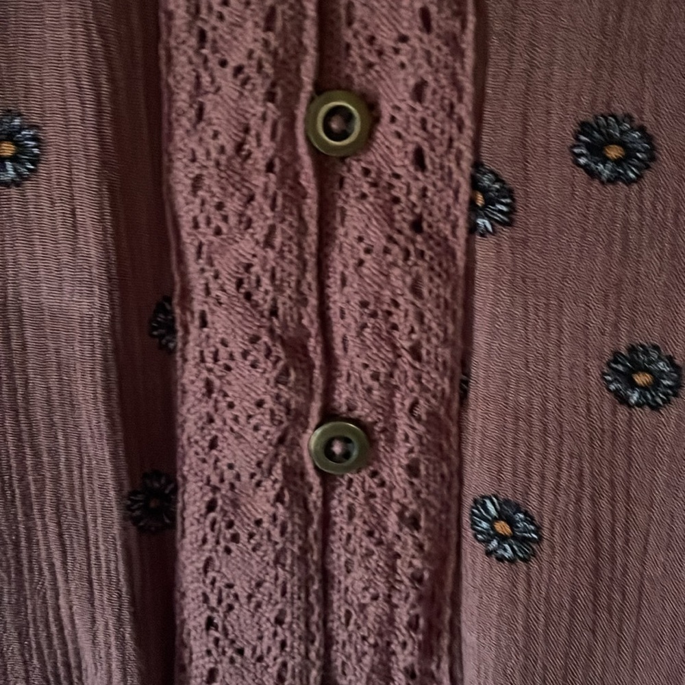 Maurices xl mauve floral print blouse - Picture 5 of 8